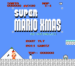 Super Mario Xmas - Re-Kringled Title Screen